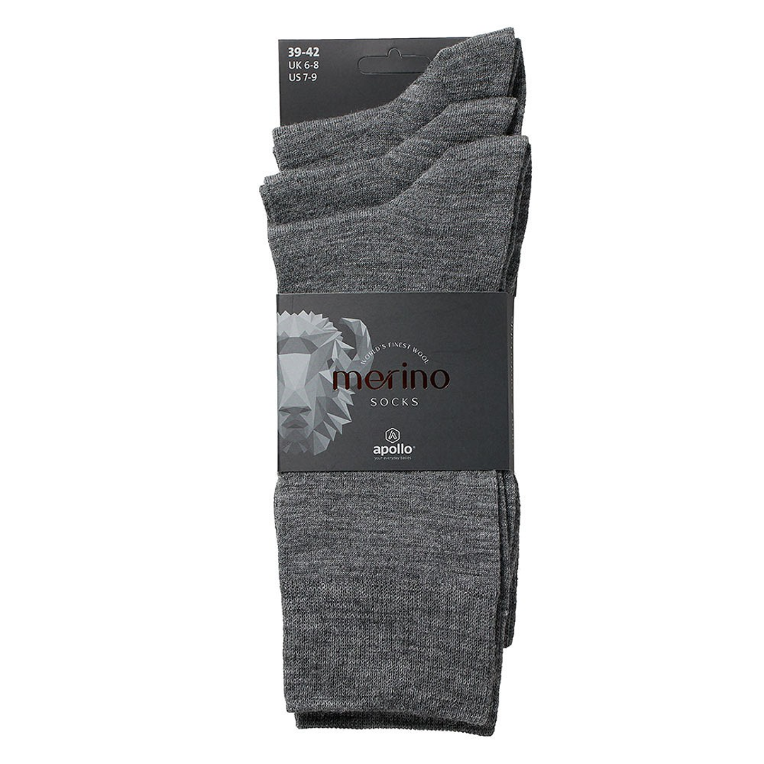Verpakte grijze nette sokken 39-42, 3-pack