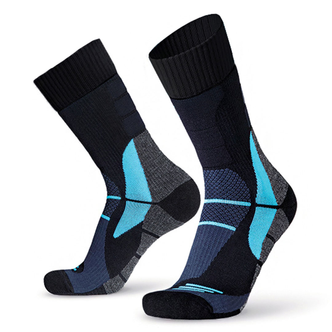 Enfuse Thermo Wandelsokken met Eucalyptus – zwart / blauw
