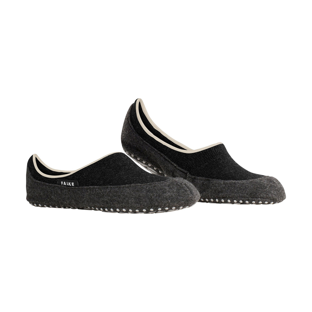 Cosyshoe sloffen heren antraciet, instapmodel met anti-slip noppenzool