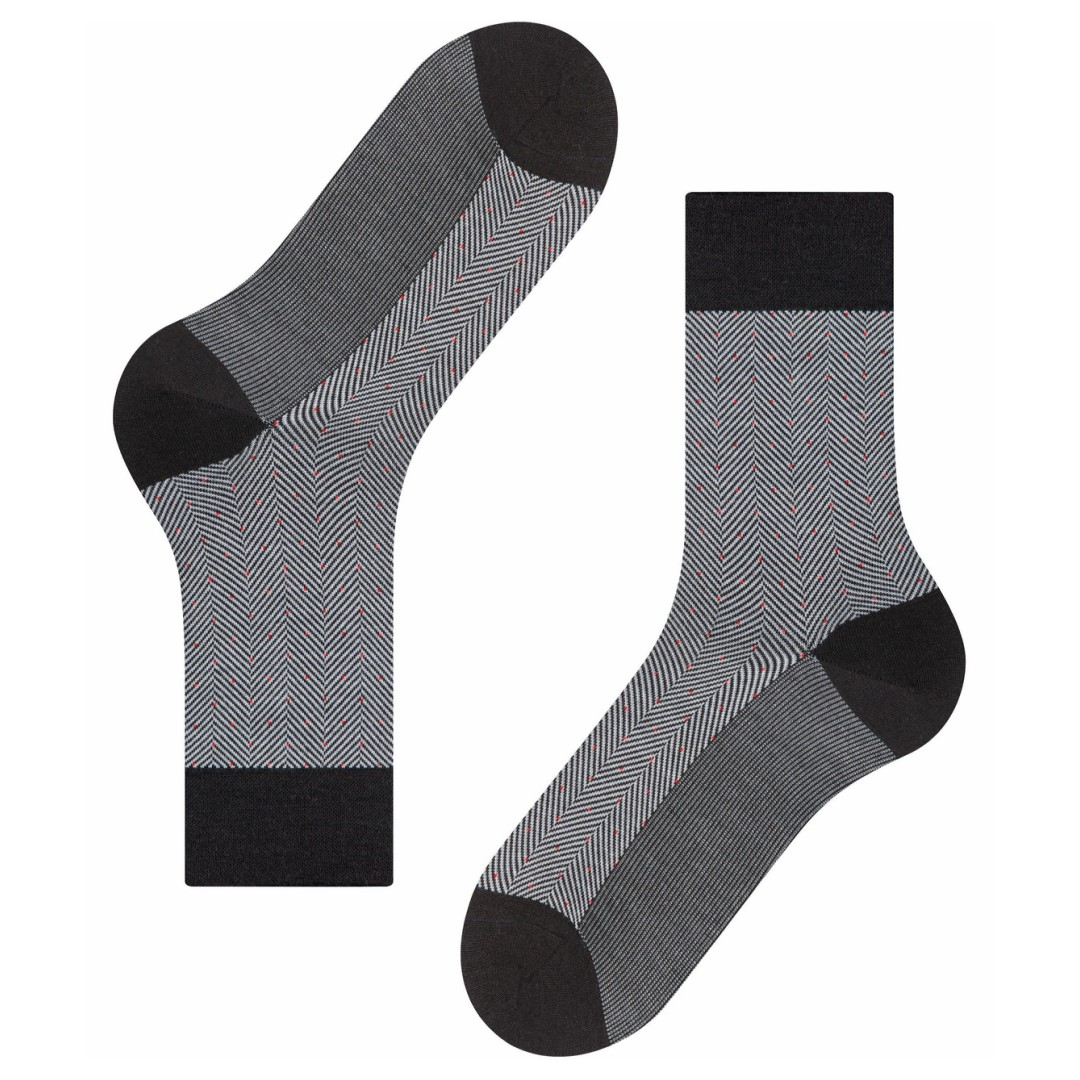 Sensitive Herringbone Heren Sokken met Losse Boord