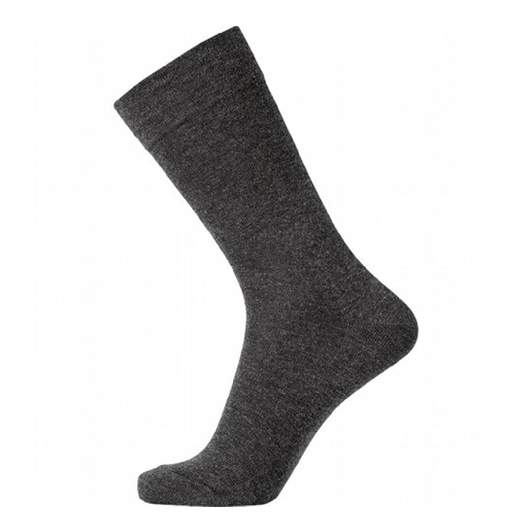 Twin sokken van katoen-merino mix, antraciet kleur