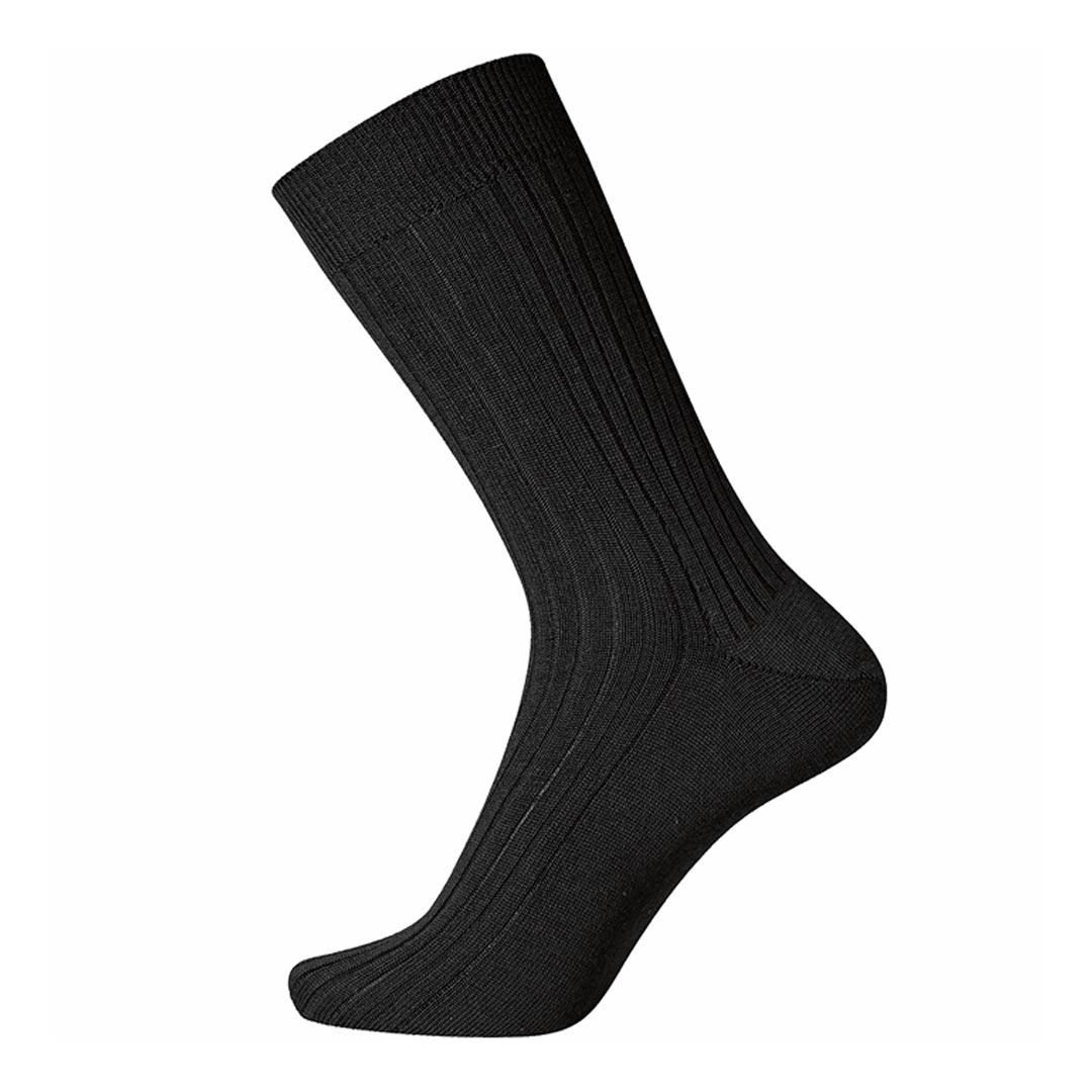 Knelvrije Sokken met 100% Wol en Brede Rib