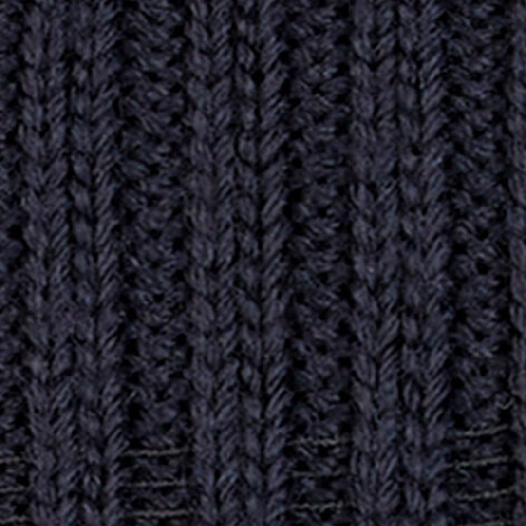 Plymouth sokken voor dames, donkerblauw breiwerk met grof geribde structuur