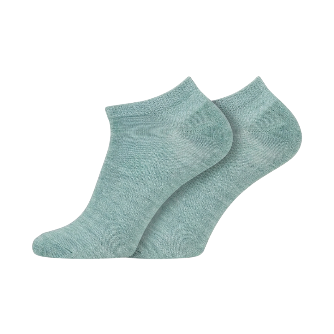 Sneakersokken 2-pack, mintgroen, lage instaphoogte