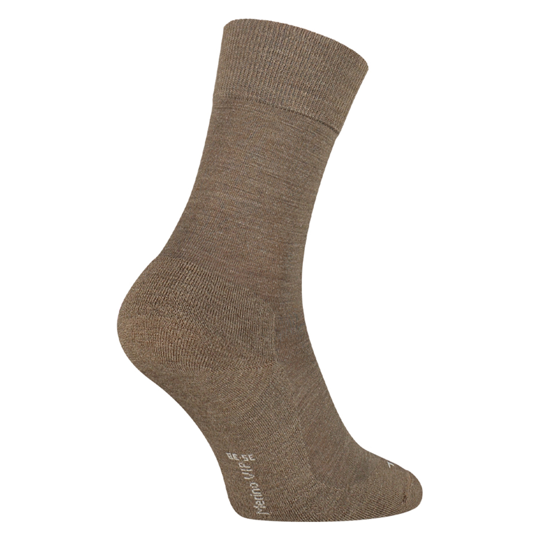 Sokken met badstof voetbed, beige-bruine tint