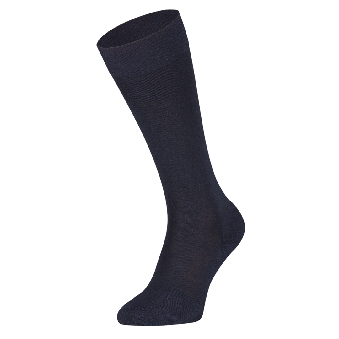 Nette kniekousen met badstof voetbed, marineblauw