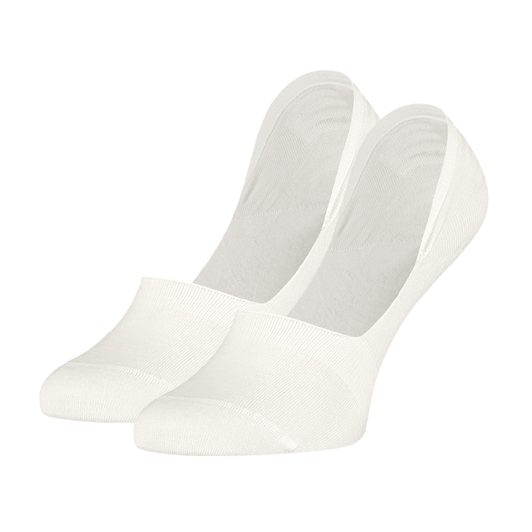 Invisible Footies 2-pack - S19, tweepack witte onzichtbare sokken van Soga