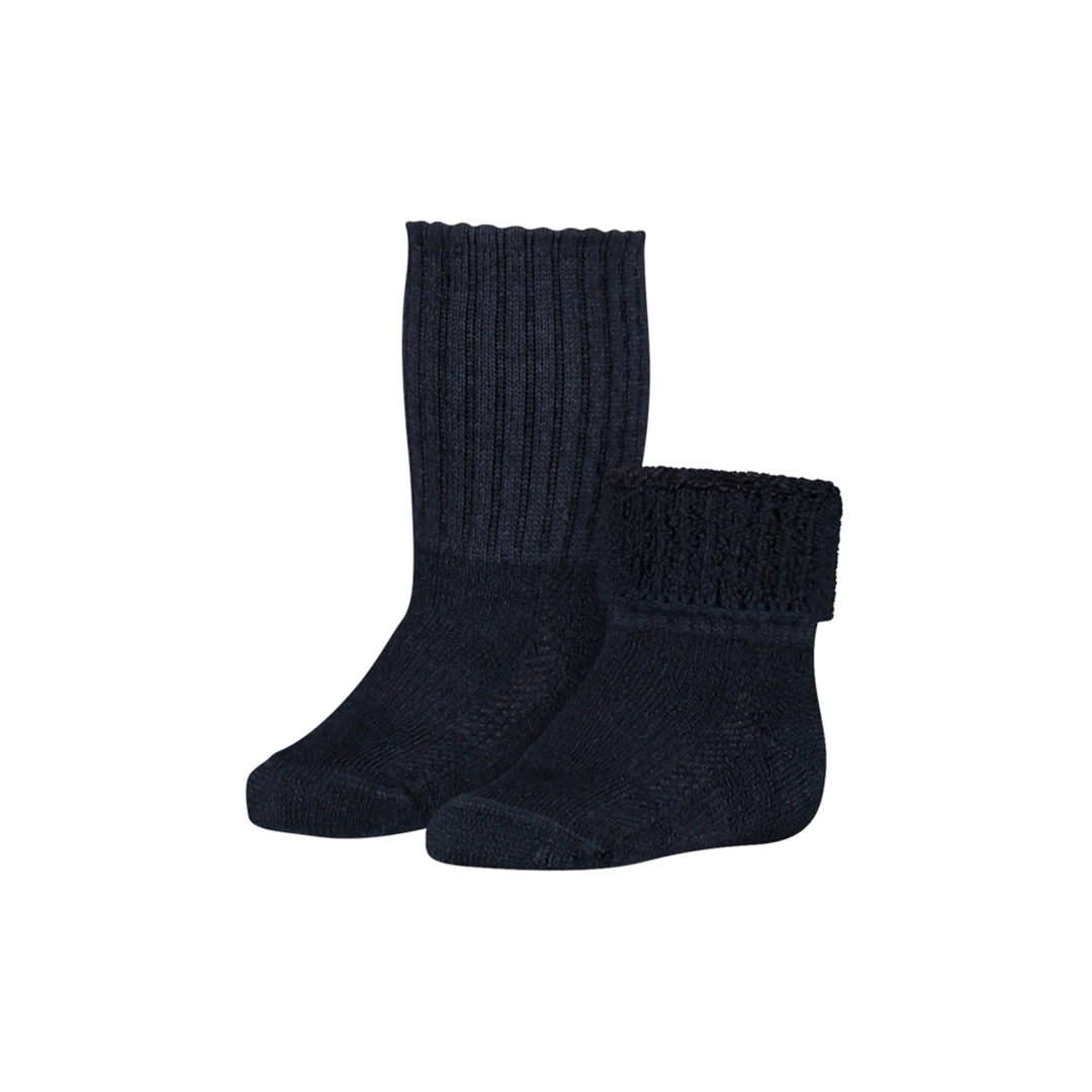 Thermo kindersokken met badstof voering, marineblauw (S22), paar