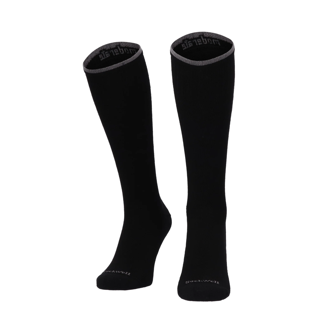 Circulator compressiekousen heren bamboe, zwart, set van 2