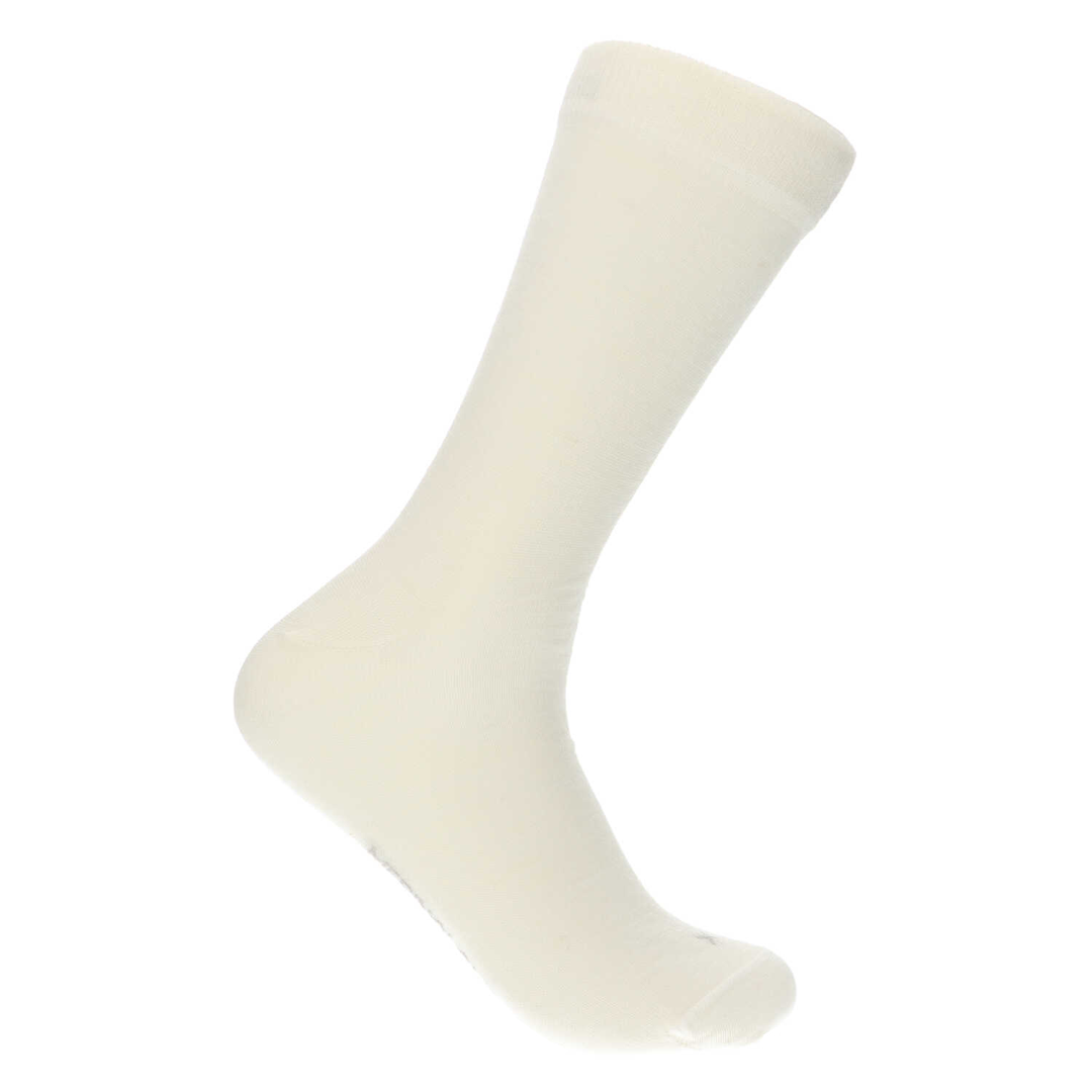 Nette merino sokken met Tencel X12, natural/wit