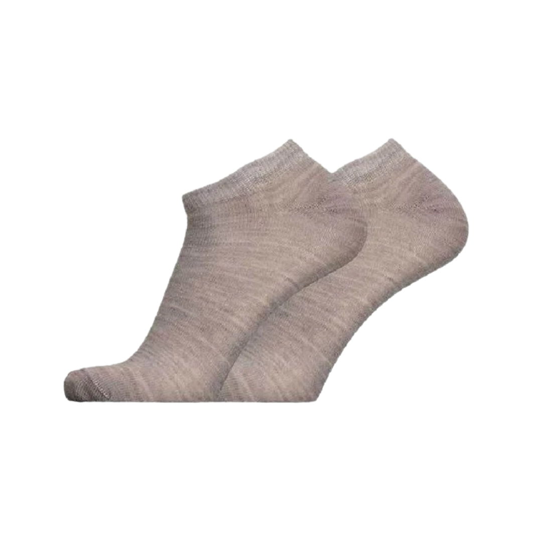 Sneakersokken 2-pack X10 in stone grey, lage enkelsokken