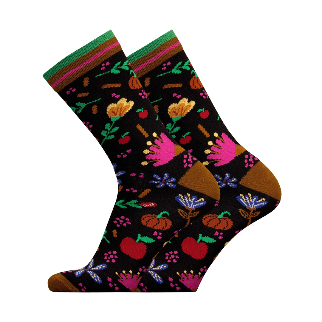 Alledaagse Sokken met Print - Autumn Garden