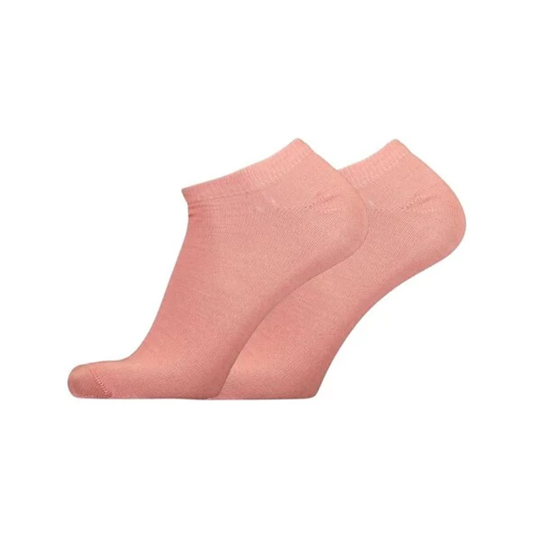 Sneakersokken 2-pack X10 in blossom pink, lage enkelsokken