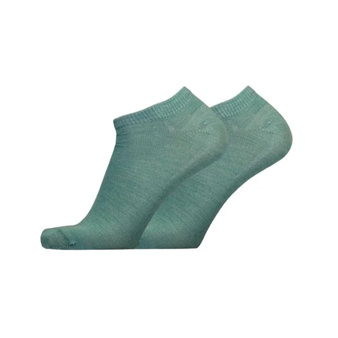Sneakersokken 2-pack X10 in forest green, lage enkelsokken