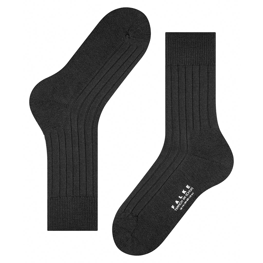 Falke teppich wollen herensokken met badstof