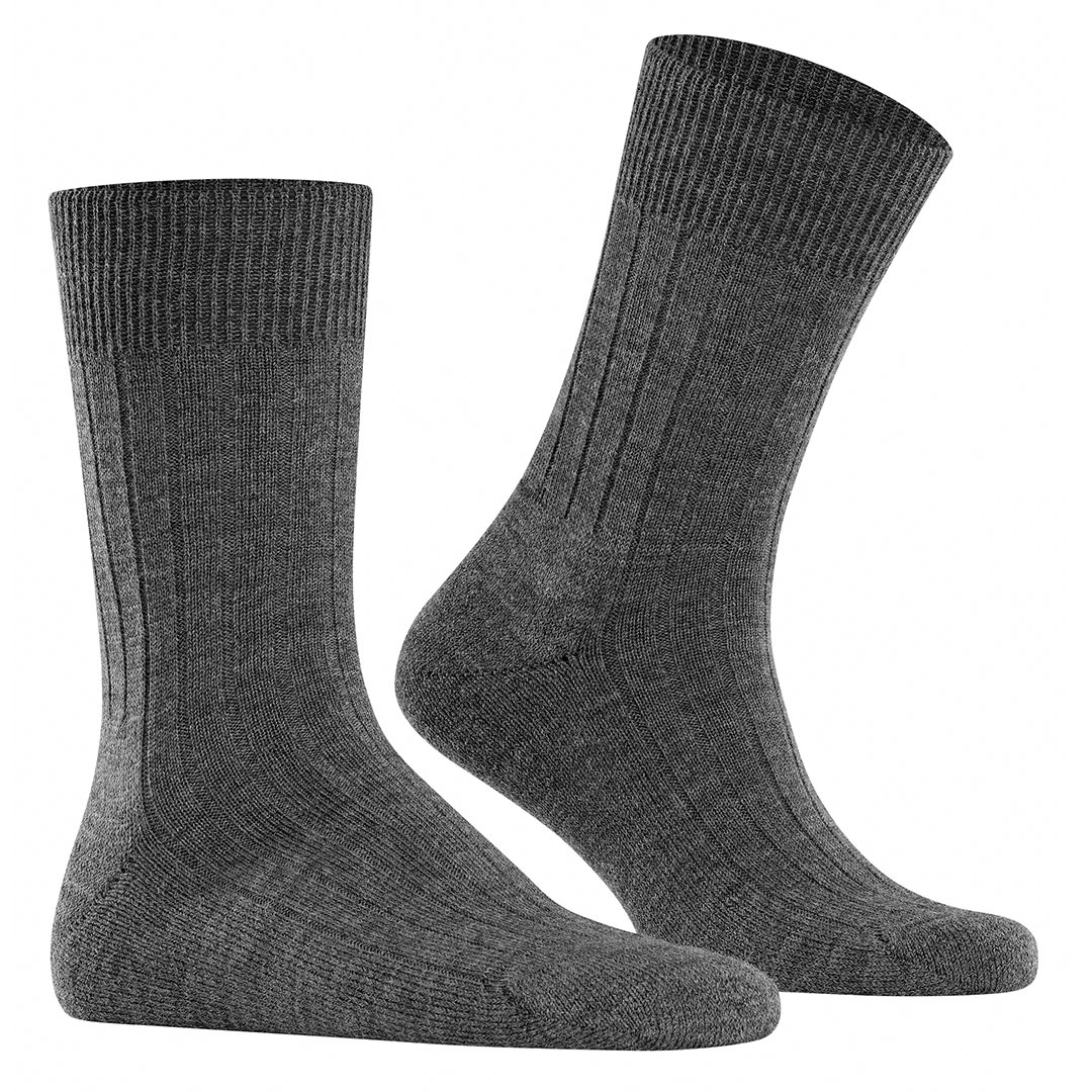 Falke teppich wollen herensokken met badstof