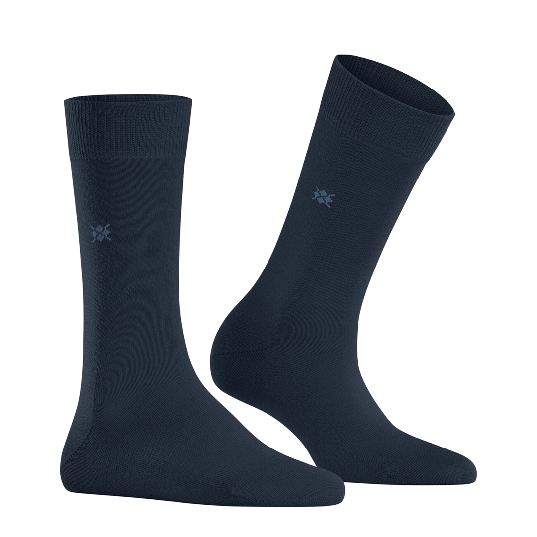 Bloomsbury nette sokken voor dames, marineblauw, paar sokken met geborduurde ster