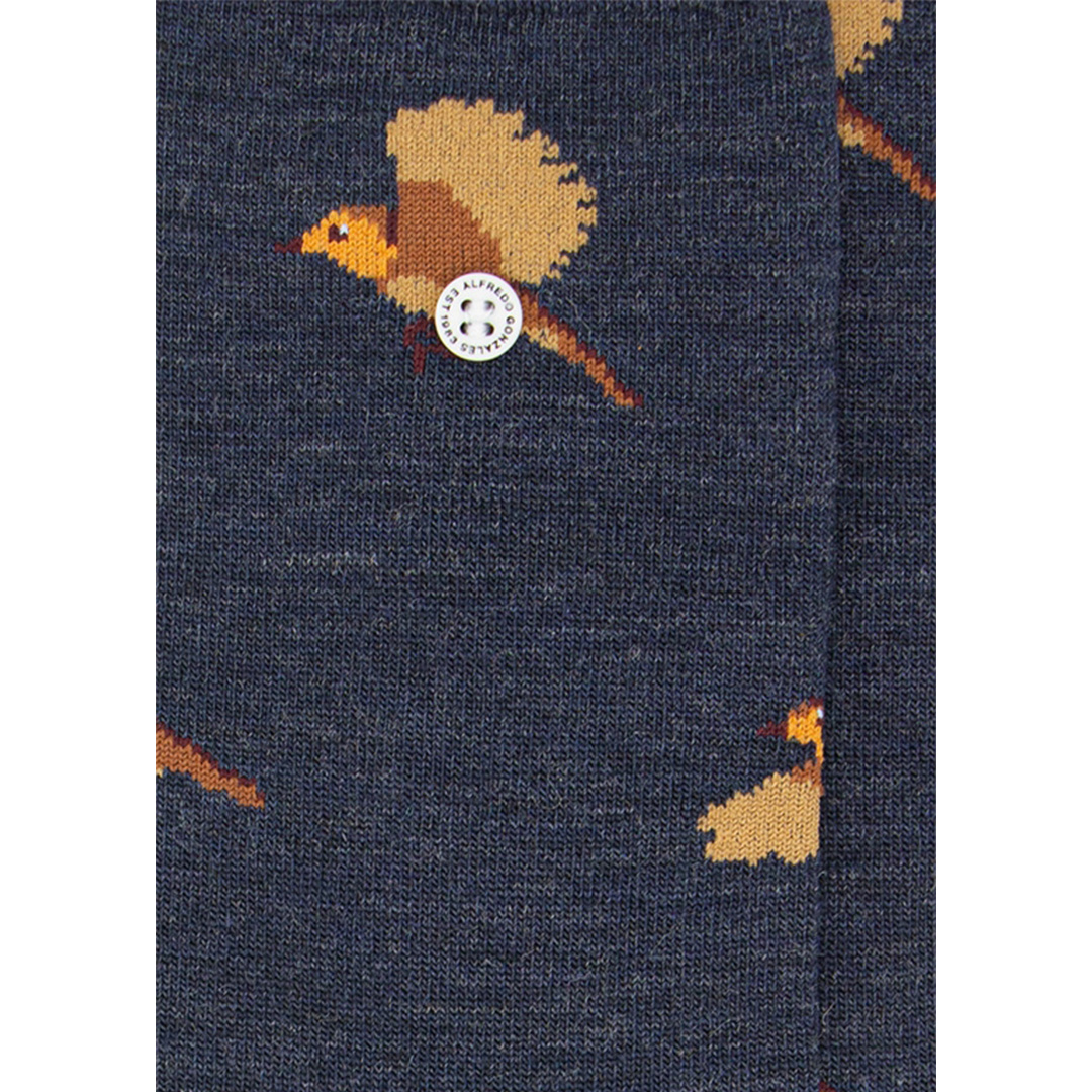 Roodborstje Print Sokken - Lifestyle